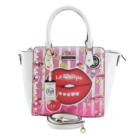 La Philipe Handbag "Juicy Lips" 100% Vegan Leather, Hand Designed - Picture 1 of 5